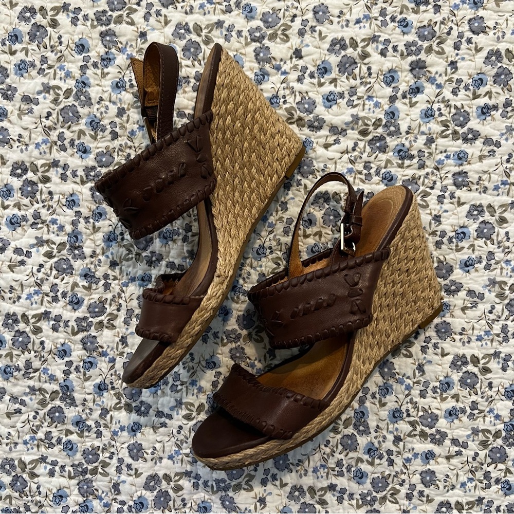 Jack Rogers Women’s Size 7.5 Vanessa Brown Wedge